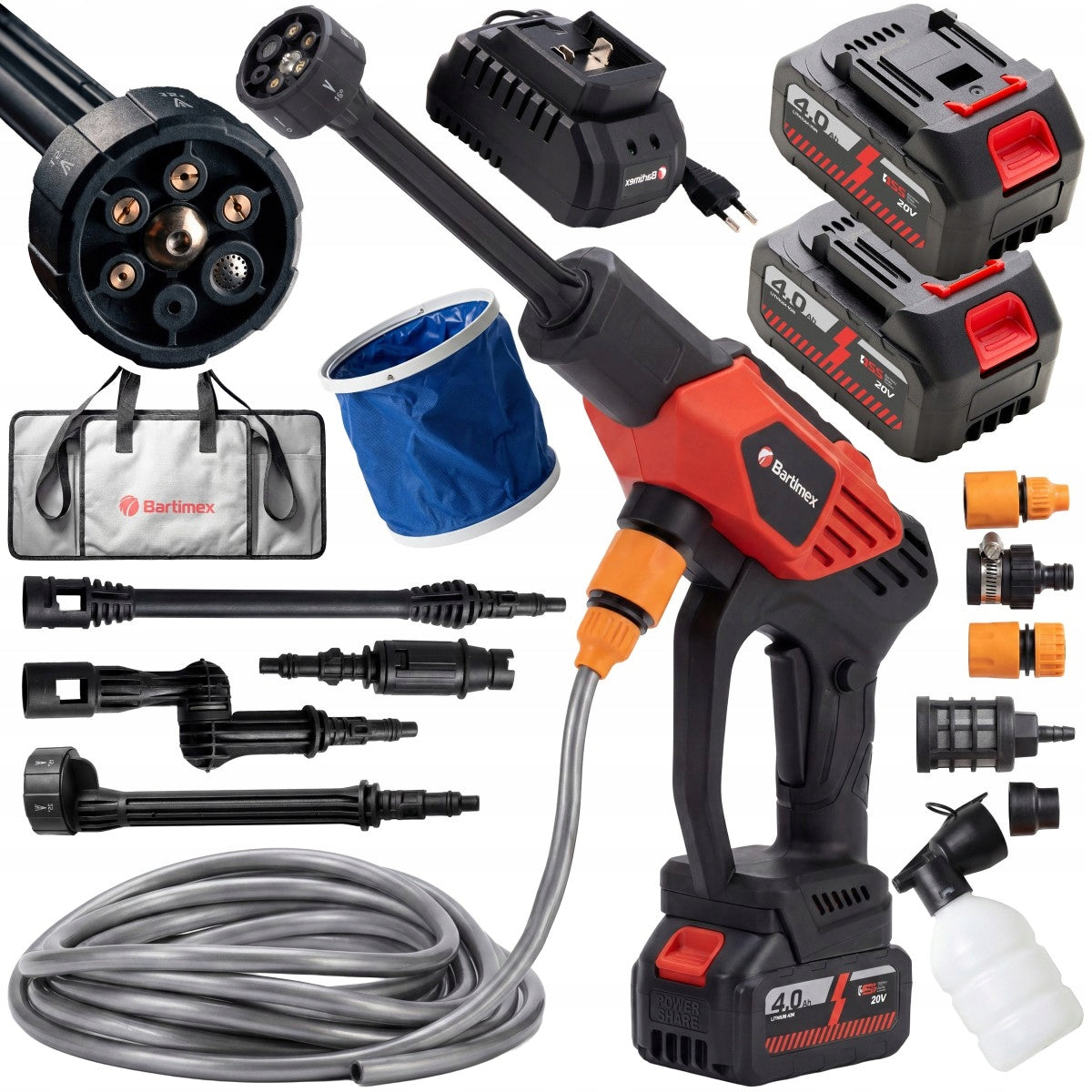 Pressure Washer Cordless Electric 60 BAR 160l/h Aluminum Pump