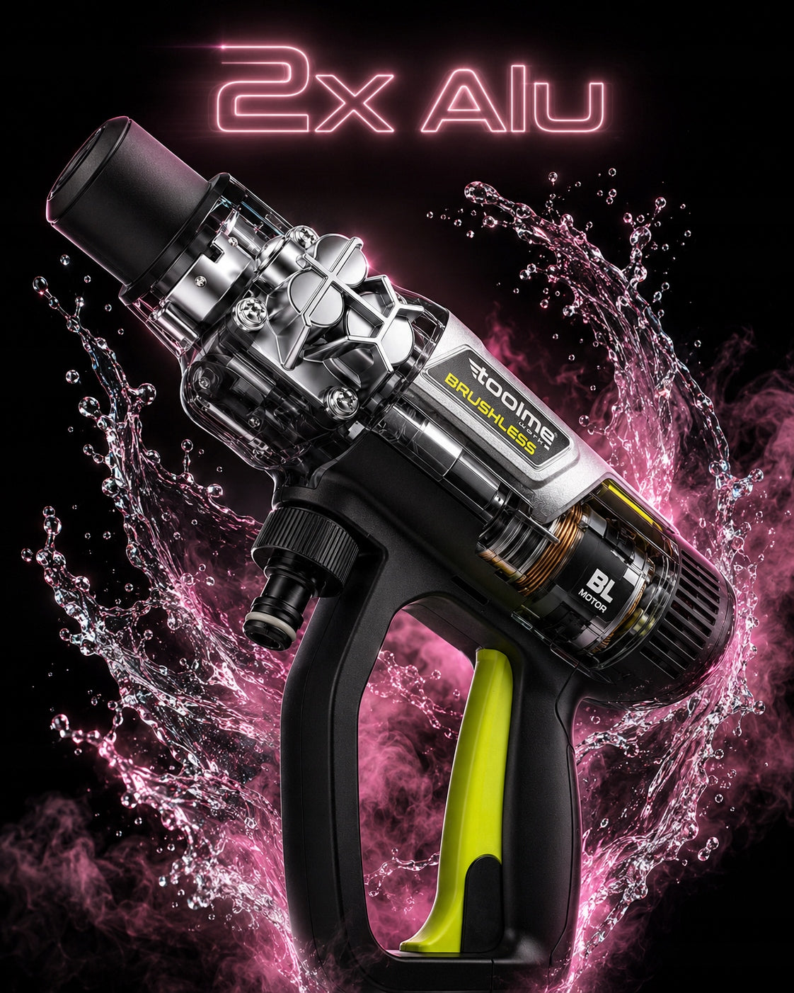 Pressure Washer Cordless Electric ALUMINUM Pump toolme TM280 Packaging status original