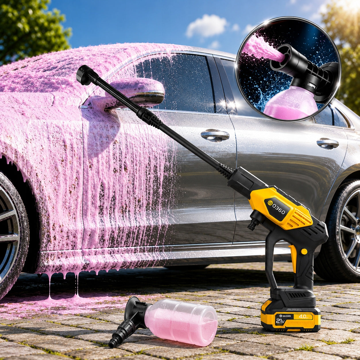Pressure Washer Cordless Electric MP0360 POWERFUL 60 bar LargeBat 4AH Manufacturer code MP0360