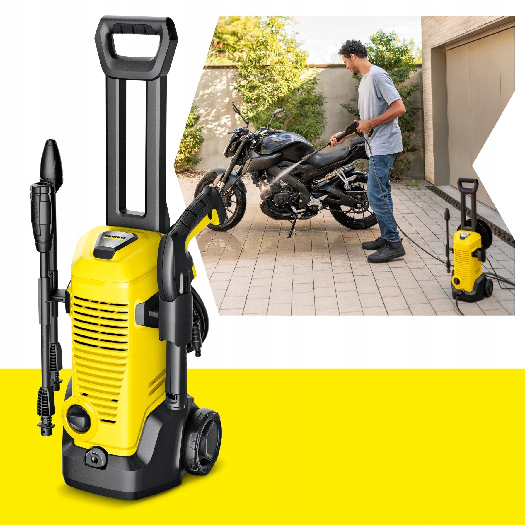 Pressure Washer KARCHER K3 Car Wash Kit 120 bar Brand Kärcher