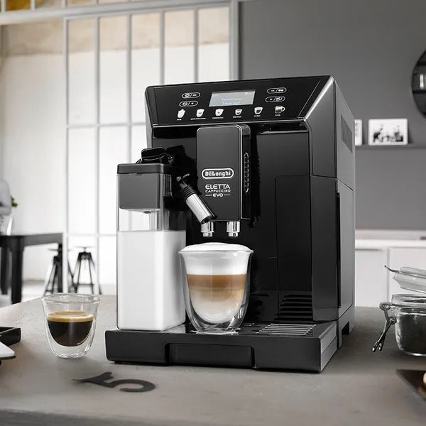 Pressure coffee maker De'Longhi Eletta Evo ECAM 46.860.B 1450W black Packaging status original