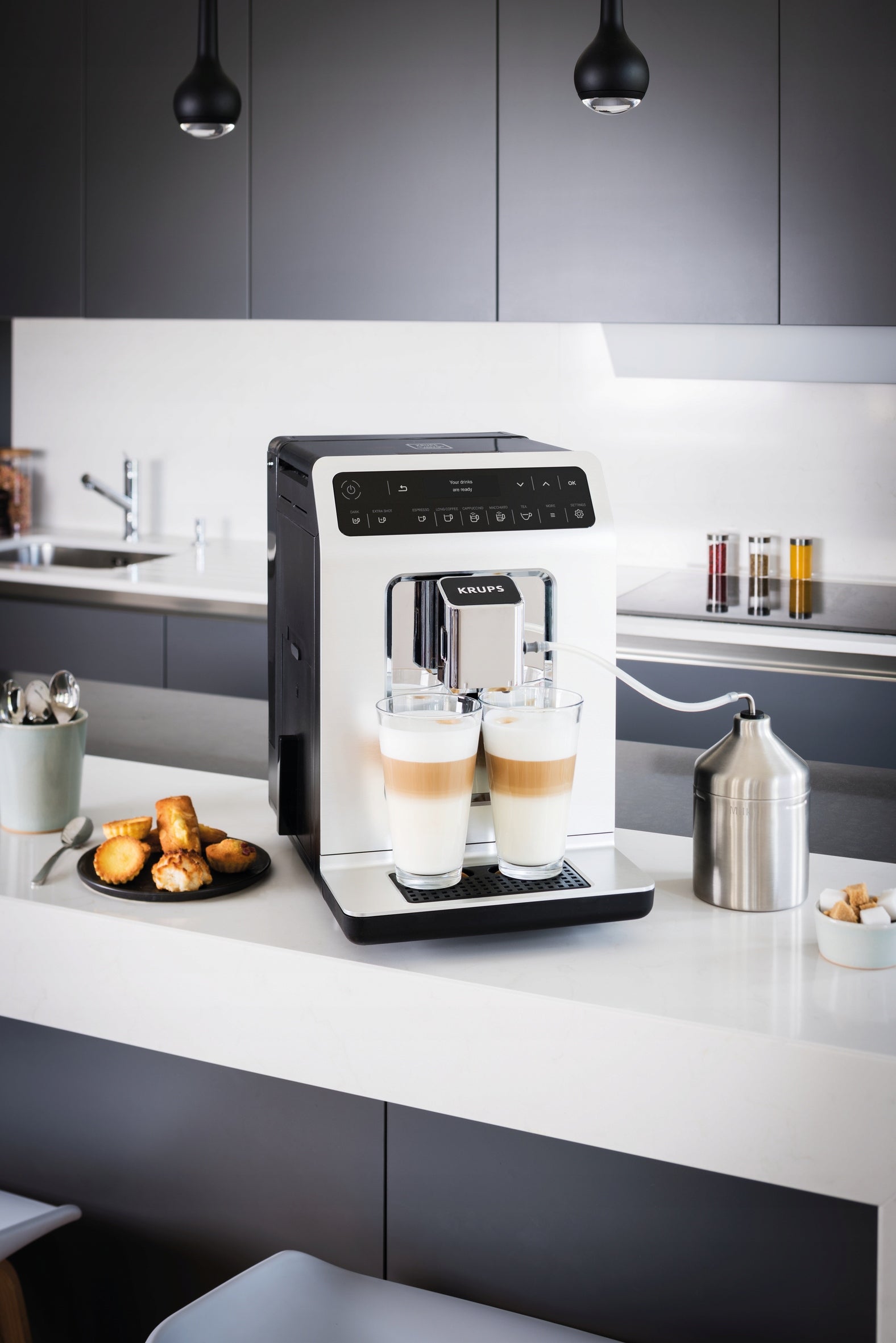 Pressure coffee maker KRUPS Evidence EA8911 automatic with grinder Manufacturer code EA891110
