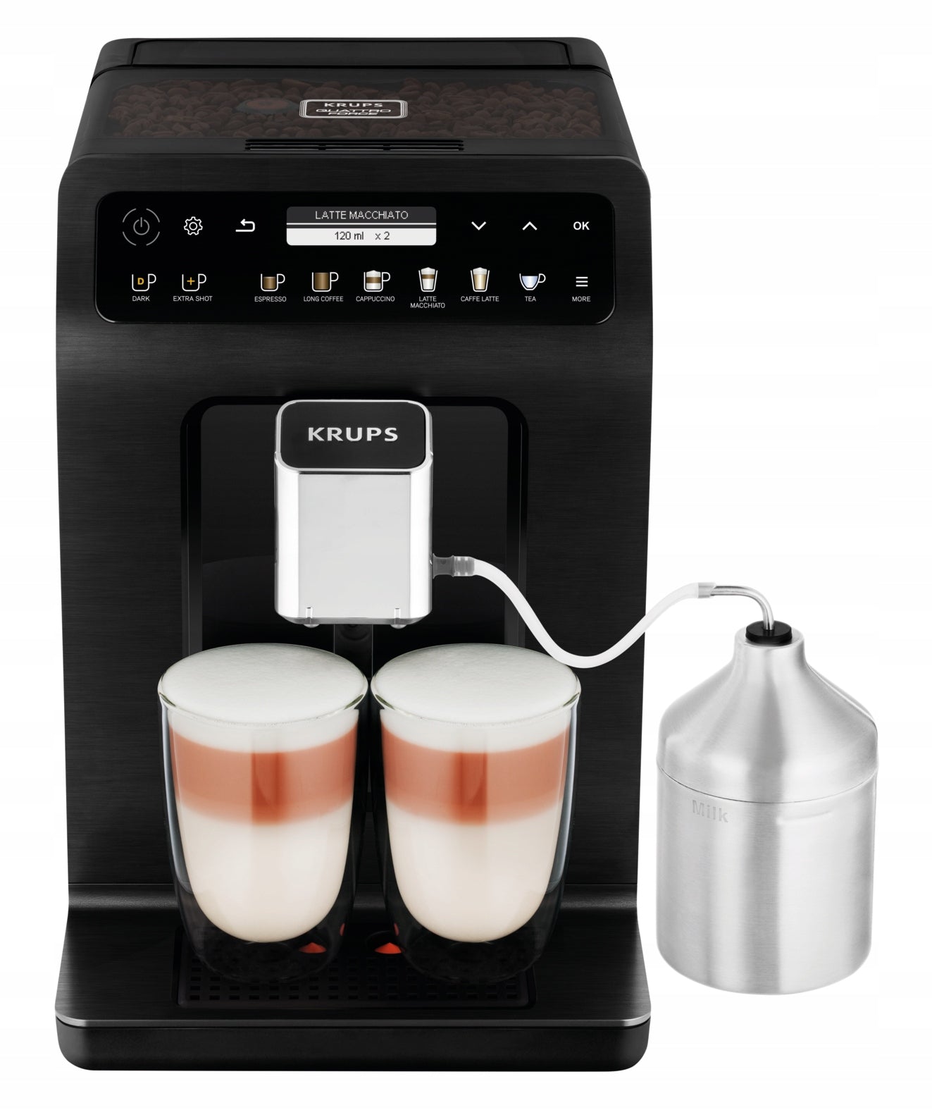 Pressure coffee maker KRUPS Evidence EA8948 automatic with grinder