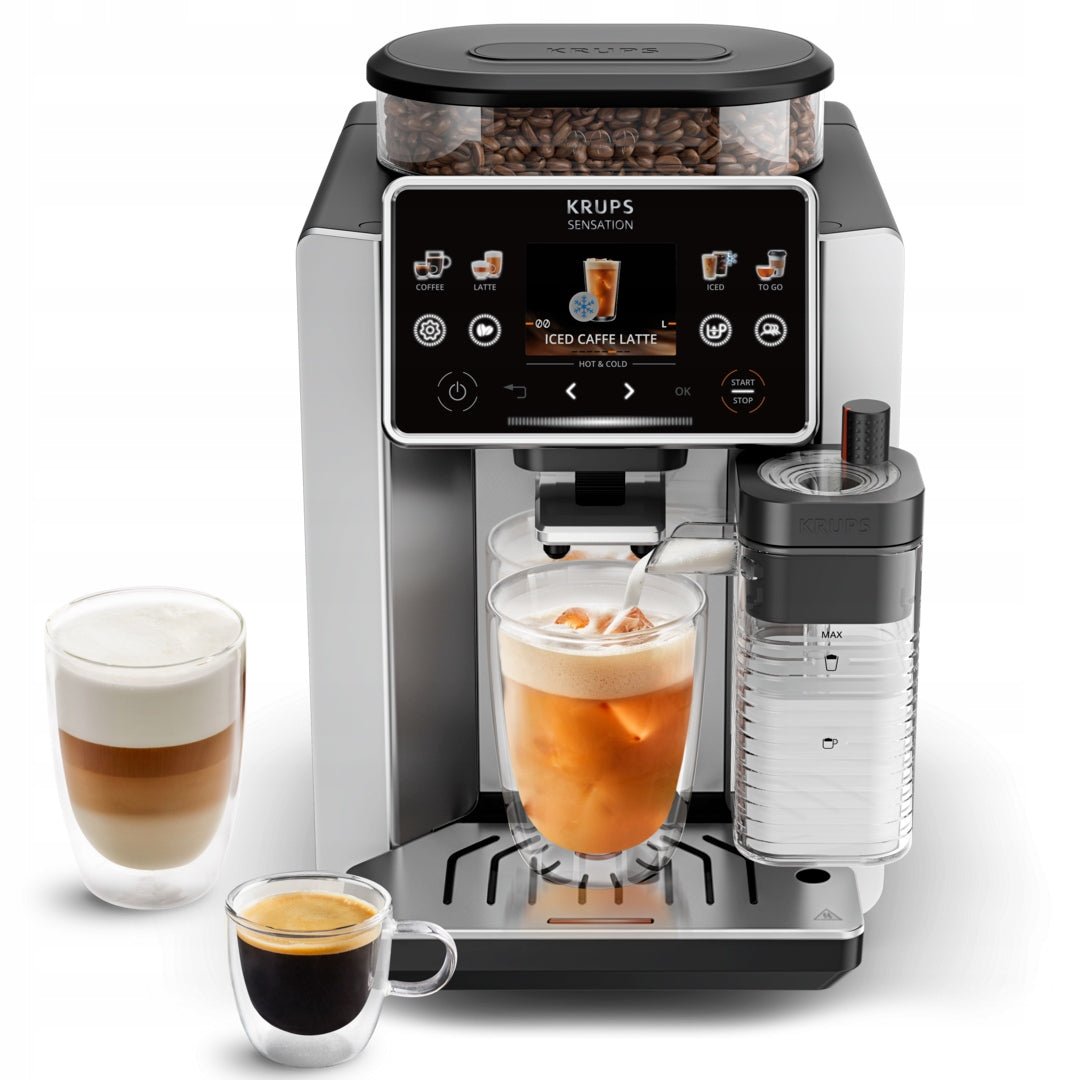 Pressure coffee maker KRUPS Sensation Elite 30 recipes automatic