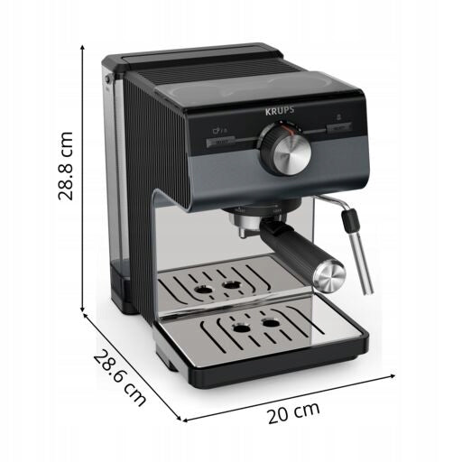 Pressure coffee maker KRUPS XP384G 15 bar black Brand Krups