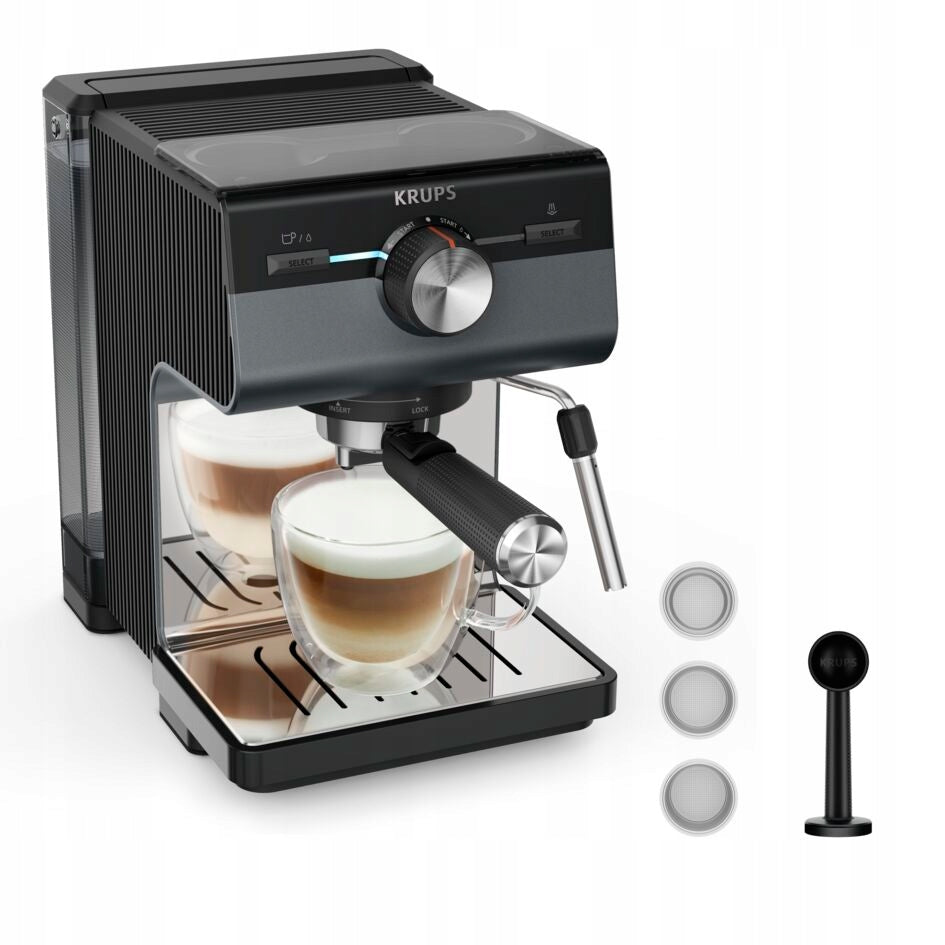 Pressure coffee maker KRUPS XP384G 15 bar black