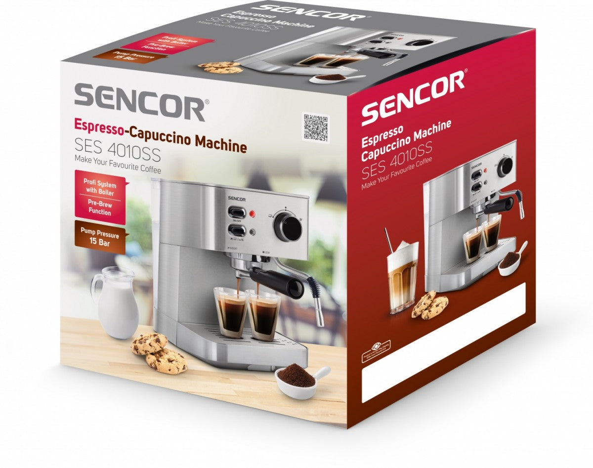 Pressure flask coffee maker SENCOR SES 4010SS Espresso Packaging status original