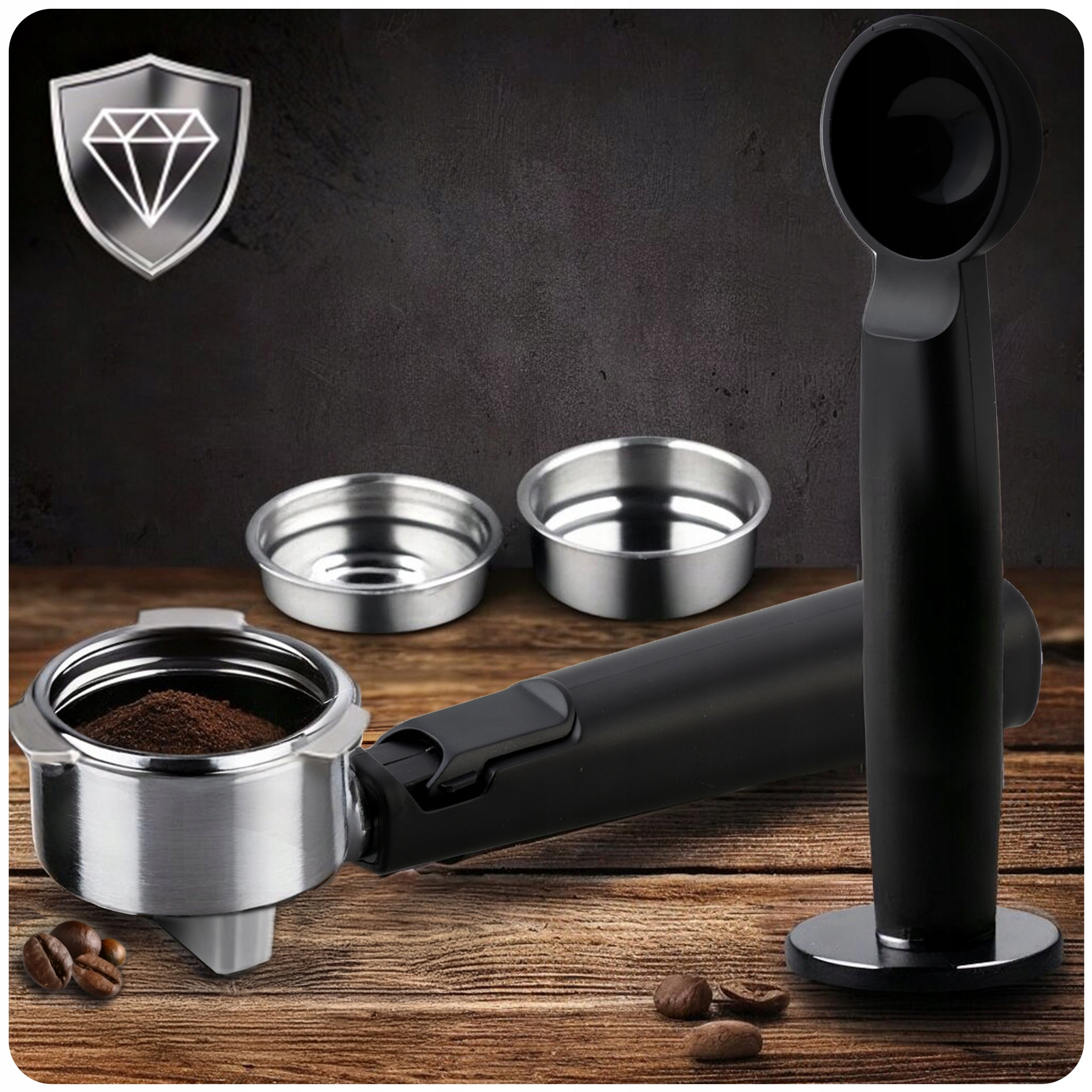 Pressure flask coffee maker with frother 20 bar Berdsen Machine type pump