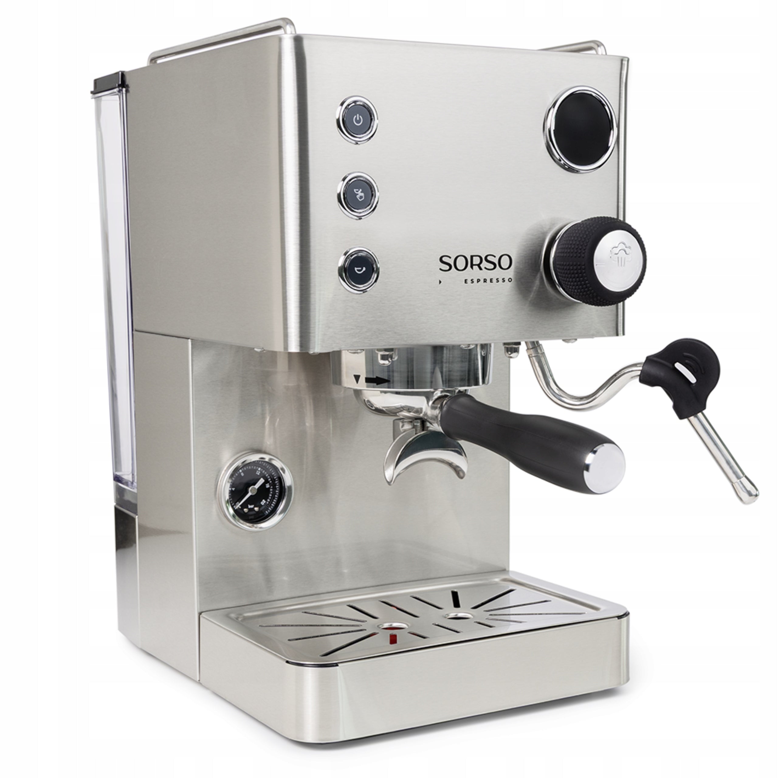 Pressure flask espresso machine SORSO Espresso 1850 W 15 bar - stainless steel Manufacturer code SorsoEspresso