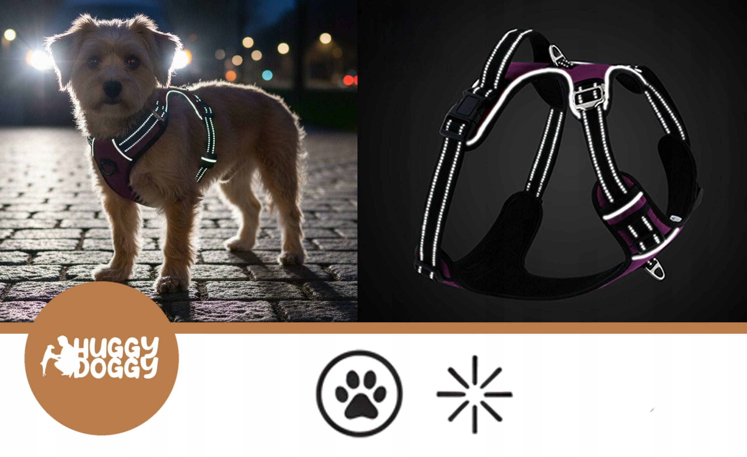 Pressure-free dog harness pink HUGGY DOGGY dachshund shih tzu pug jack S Trade name Szelki bezuciskowe dla psa HUGGY DOGGY jamnik S guard różowe dla małego psa maltańczyka mopsa pudla