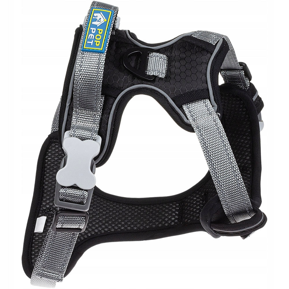 Pressure-free dog harness with handle type GUARD L BLACK Kind walking harness