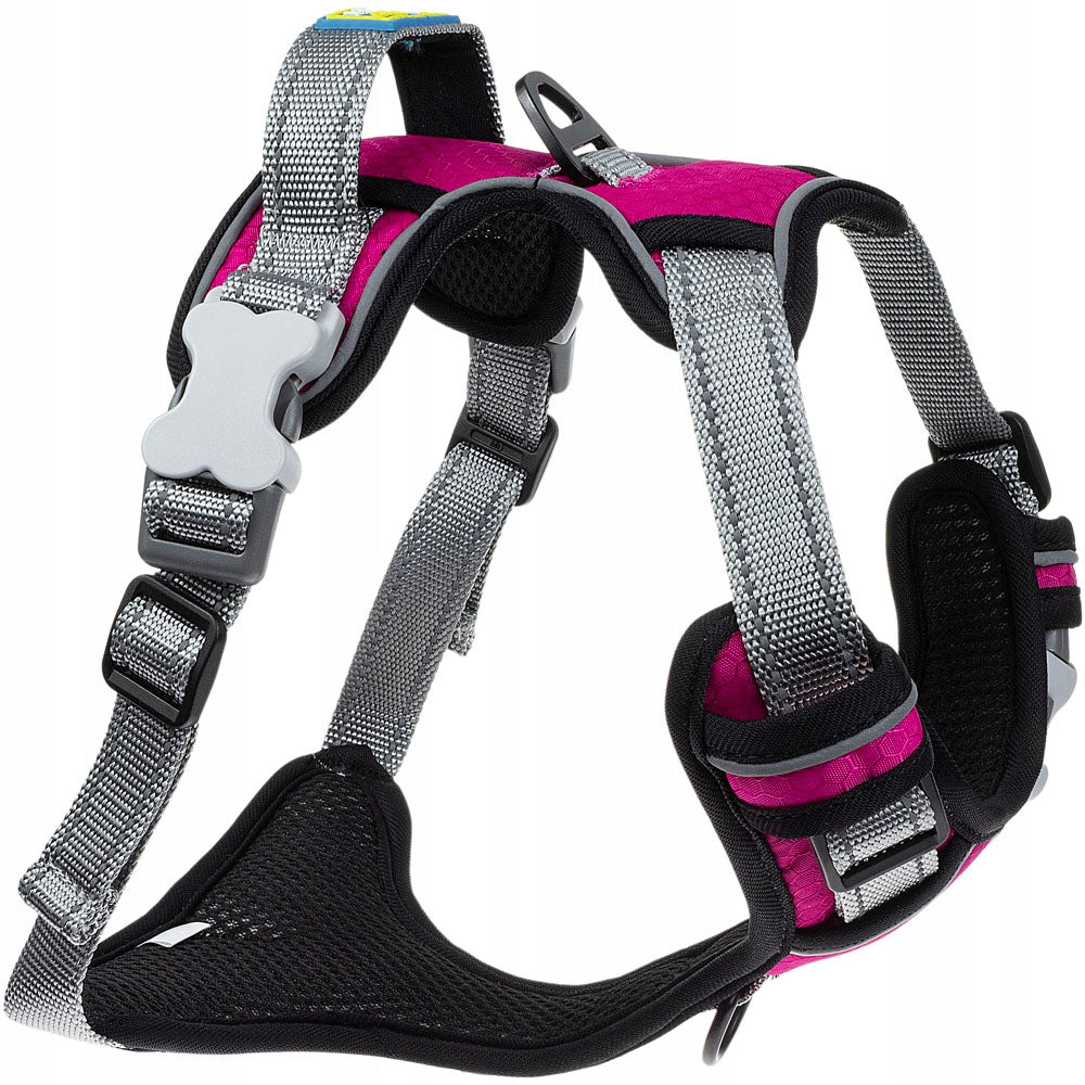 Pressure-free large dog harness with GUARD XL handle with reflectors Trade name SZELKI dla dużego psa bezuciskowe z rączką typu GUARD XL z odblaskami