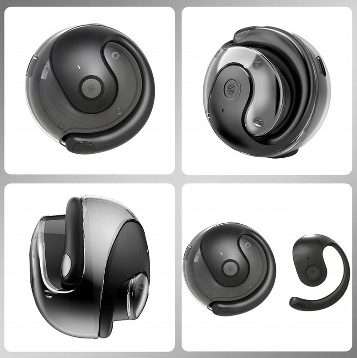 Pressure-free wireless behind-the-ear headphones with microphone for calls case charge Brand no brand