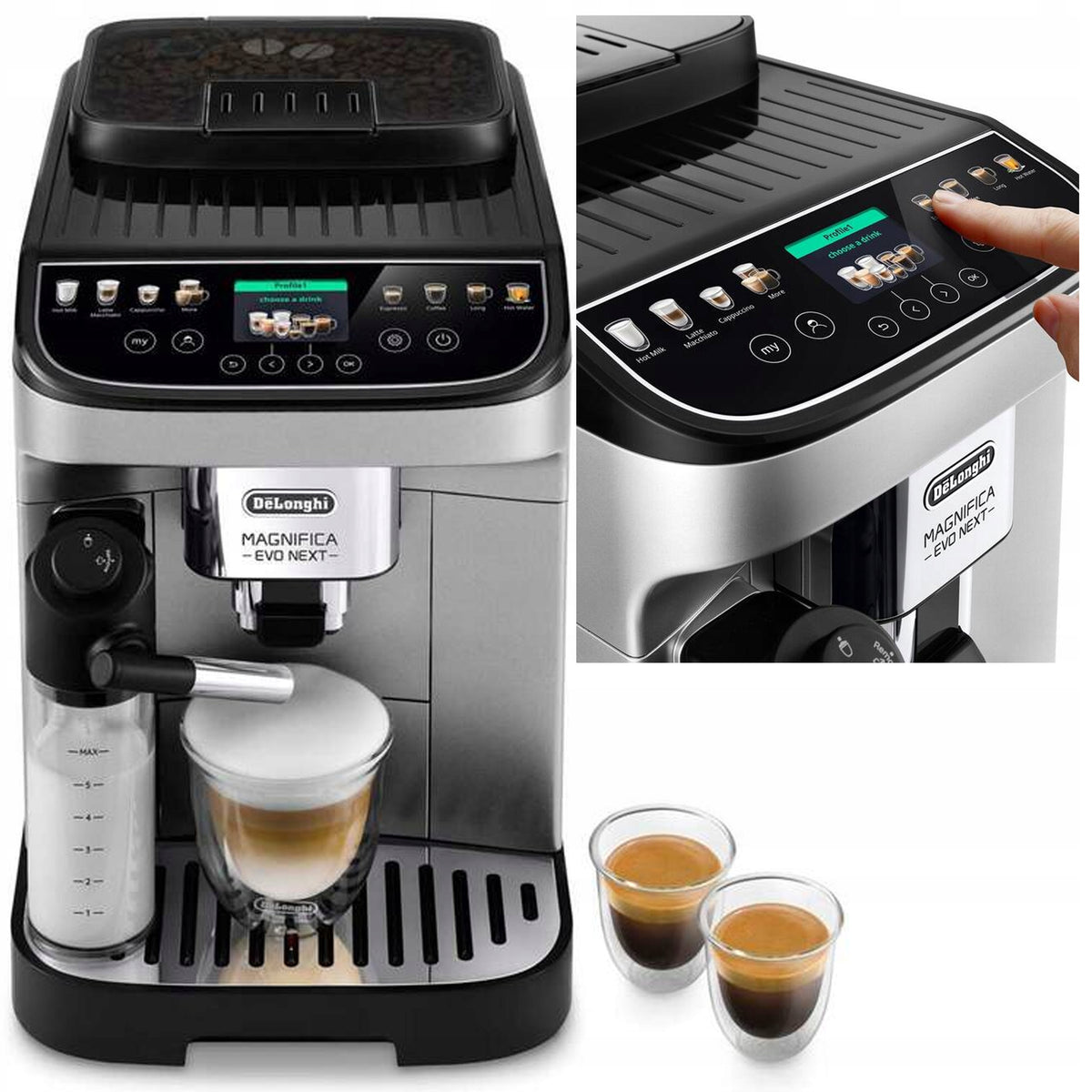 Pressure machine De'Longhi ECAM310.80SB Magnifica Evo Next LatteCrema