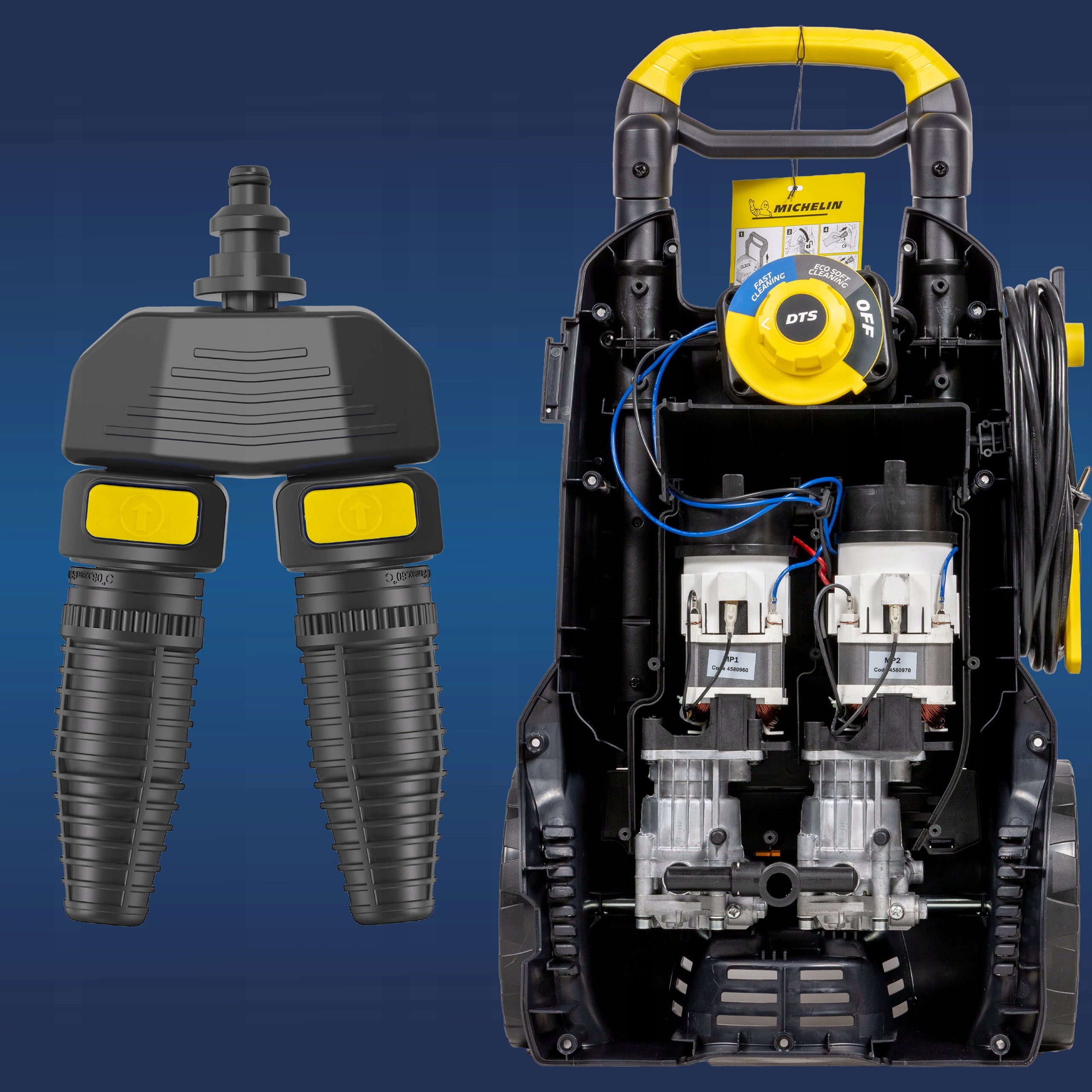 Pressure washer MICHELIN TWO PUMPS Flow rate 810L/H 2x TURBO nozzle 2500W Manufacturer code 15678