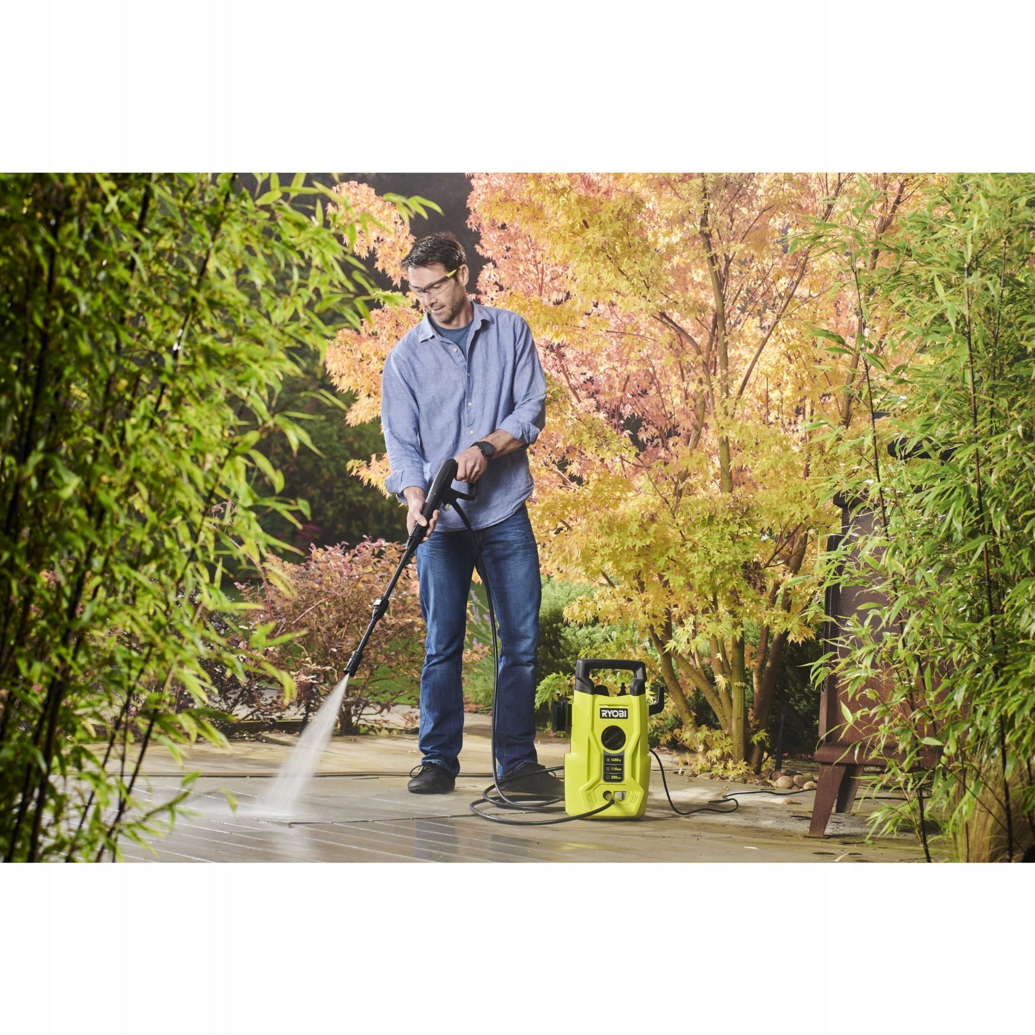 Pressure washer, aluminium pump,110 BAR, 1400W RYOBI RY110PWA Brand Ryobi