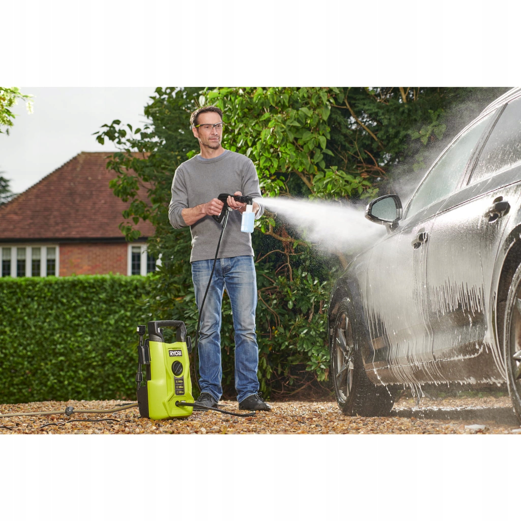 Pressure washer, aluminium pump,110 BAR, 1400W RYOBI RY110PWA Manufacturer code 5133005365