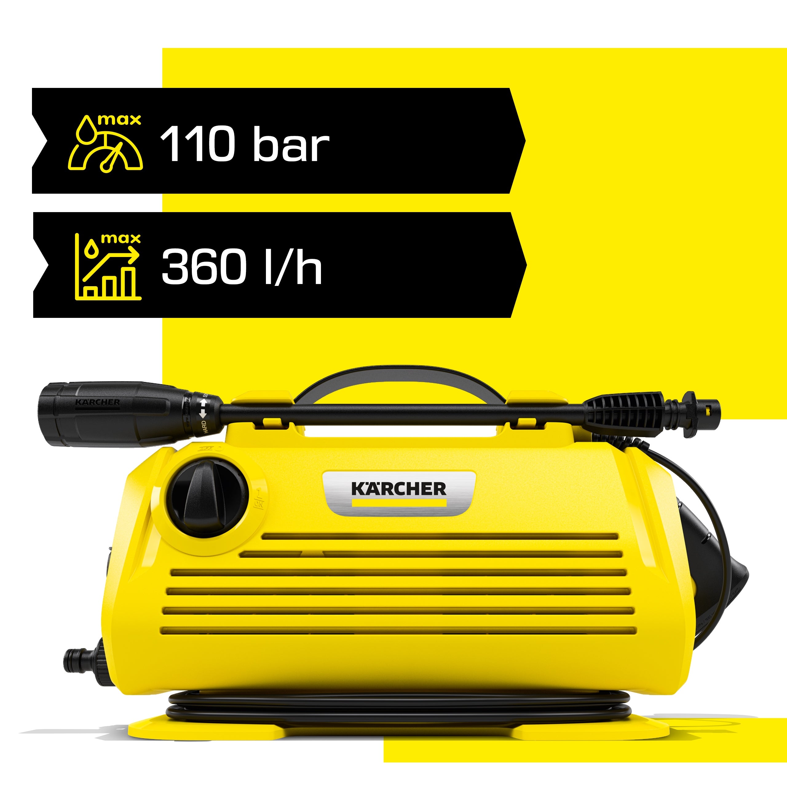 Pressure washer for home Karcher K2 Horizontal VPS Home 120 bar Operating pressure 120 bar