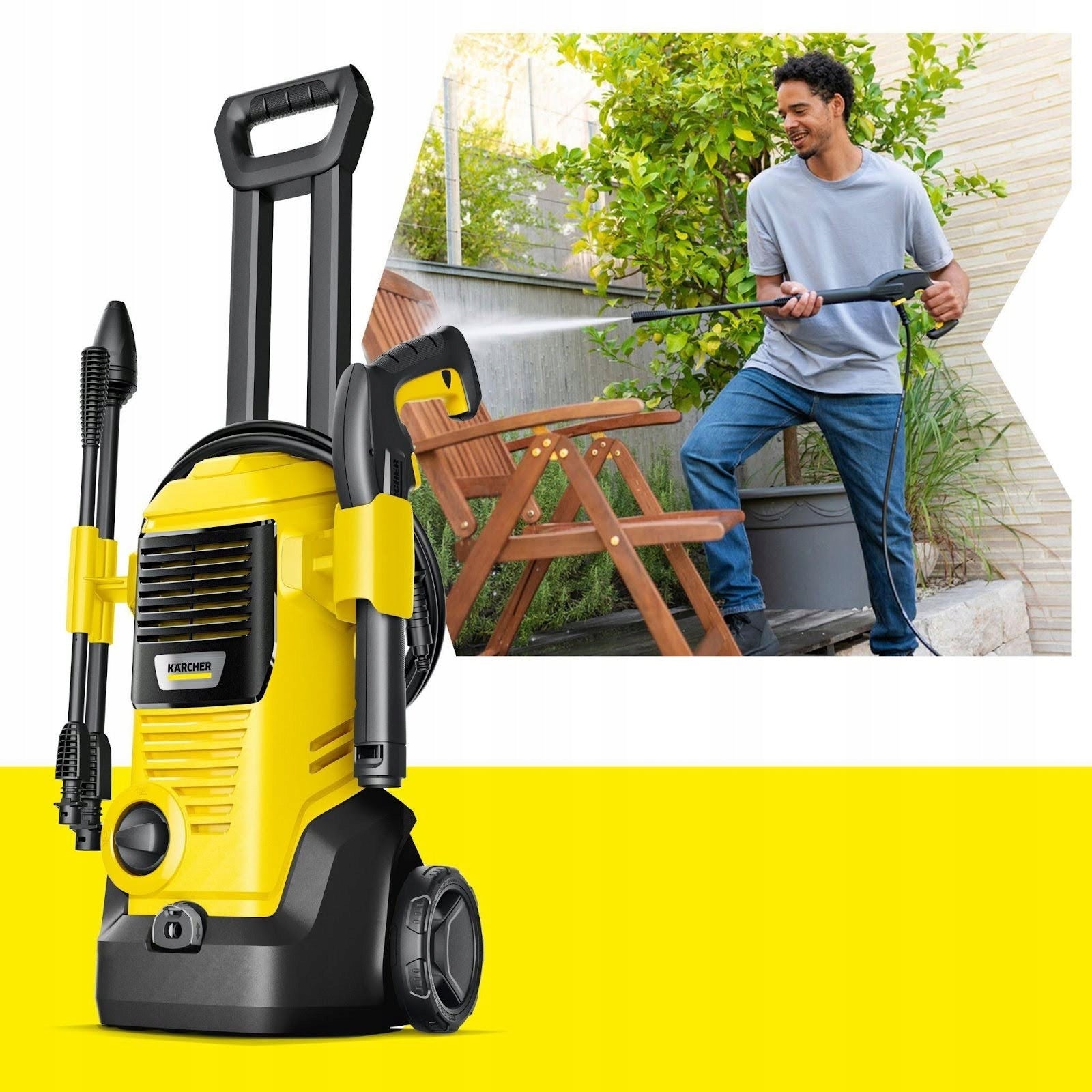 Pressure washer with foamer Karcher K2 Premium FJ Home BB 110 bar + liquid Brand Kärcher