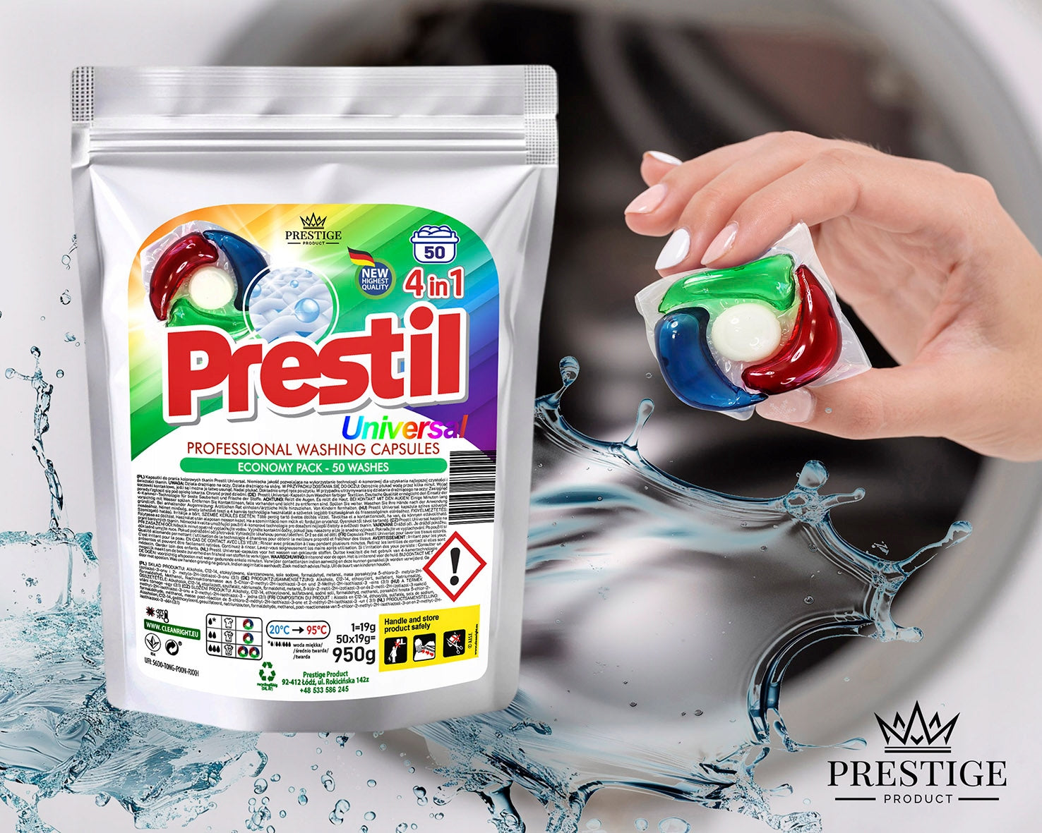 Prestil Universal Washing Capsules EAN (GTIN) 5905186485021