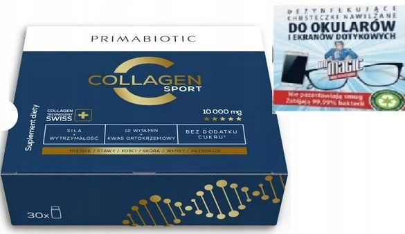 Primabiotic Collagen Gold Edition SPORT 30ml 10000mg, 30-Pack, Pineapple Flavor Packaging status original
