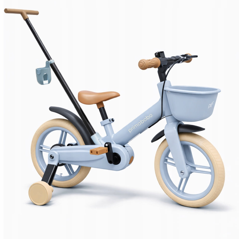 Primabobo Bike 5in1 SkillBike Running Side Wheels Pusher Light Blue Kid's age 2+ years