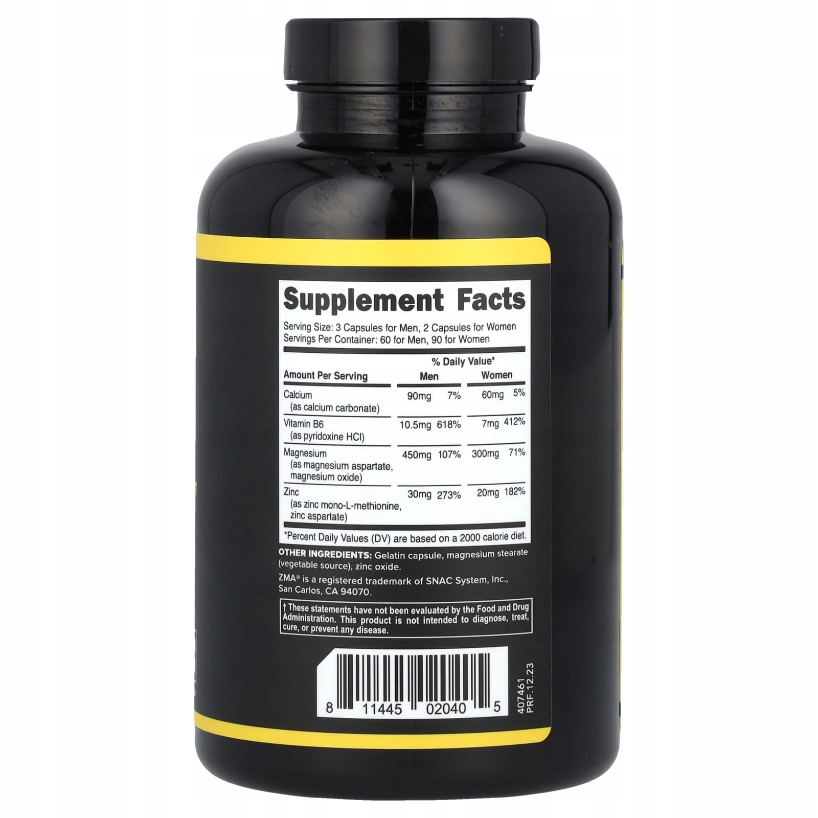 Primaforce, ZMA, anabolic mineral support, 180 capsules Expiration date at least 3 months from the date of purchase