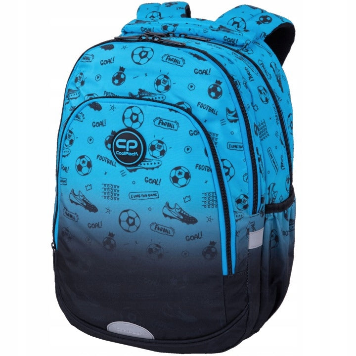 Prime Pro Football 2T gradient blue school backpack for boy Coolpack Manufacturer code F162008