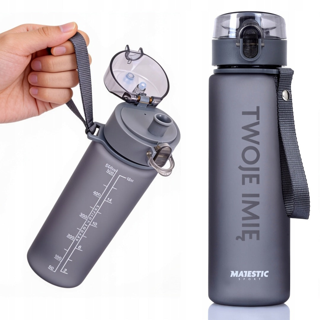 Printed water bottle name water bottle with name Majestic Sport 560 ml