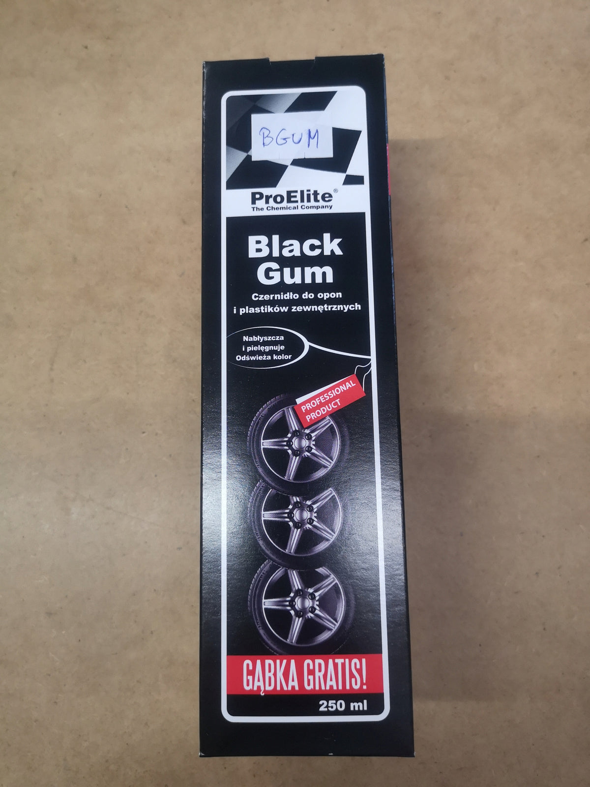 ProElite Black Gum tire black for tyres and plastics Manufacturer ProElite