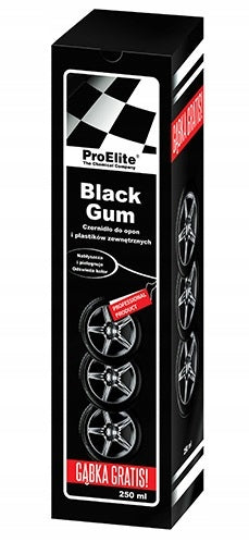 ProElite Black Gum tire black for tyres and plastics