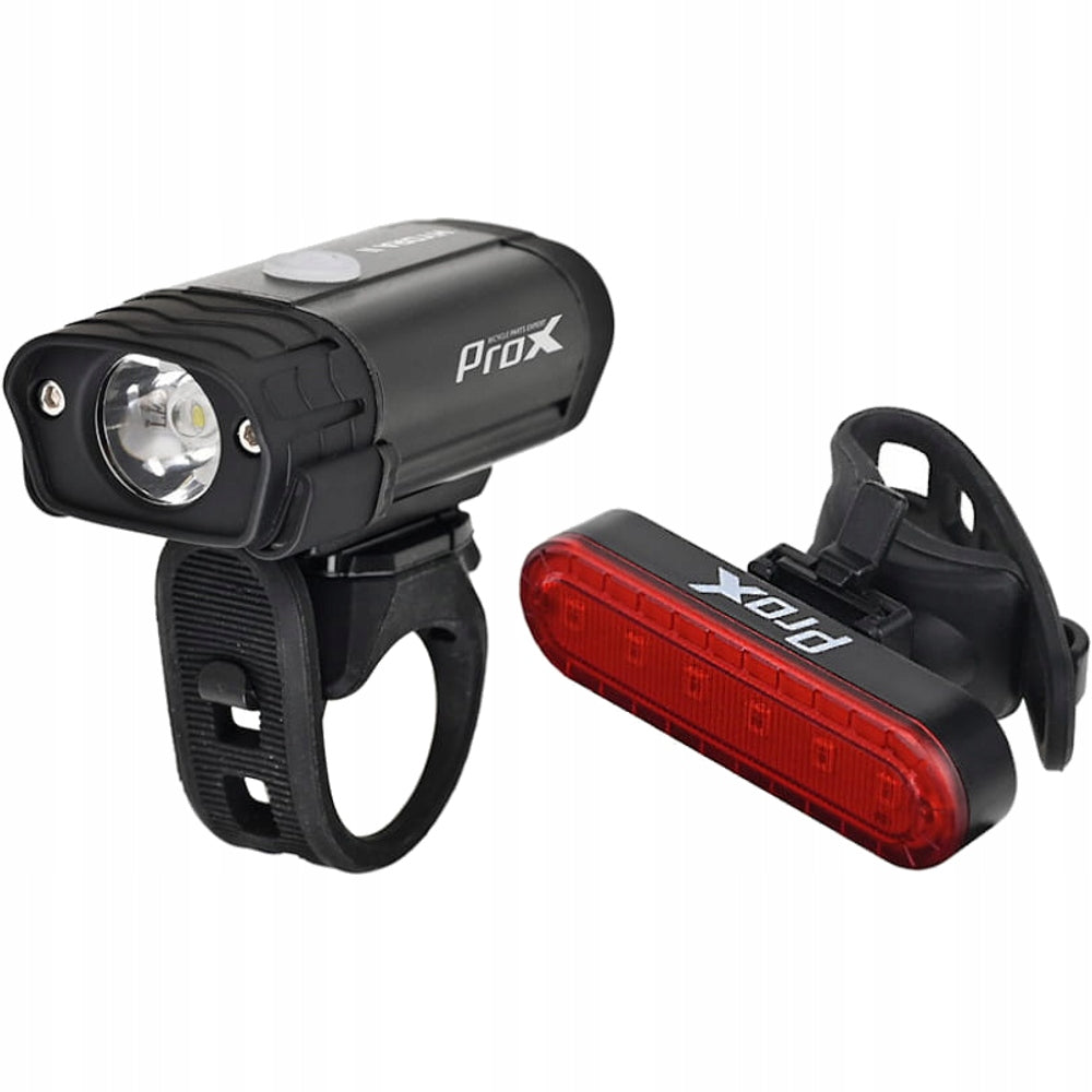 ProX Hydra Set II Bike Lamp Set 400Lm USB-C IPX4 Powerful