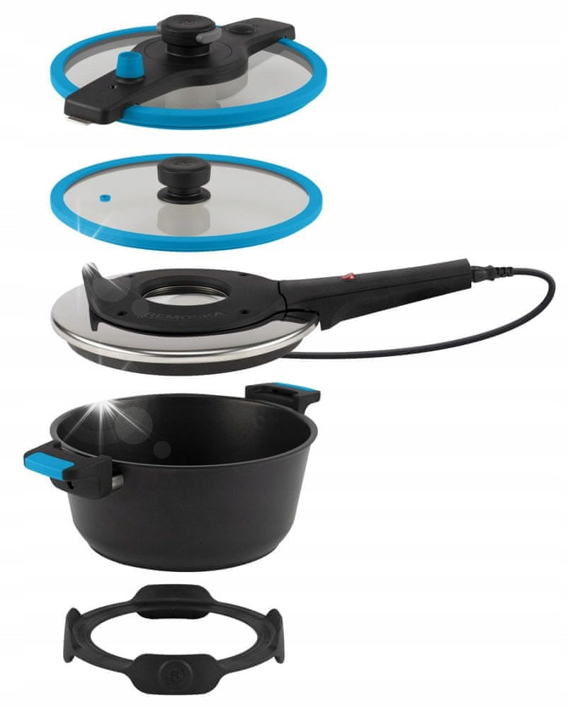 Prodiż Electric REMOSKA 4,5L 610W 28cm + 2 covers with window solid