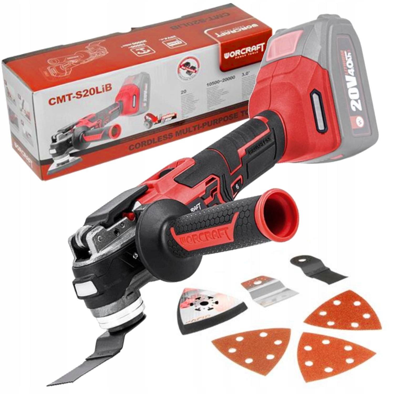 Product: Cordless multi-tool Worcraft CMT-S20LIB - SOLO