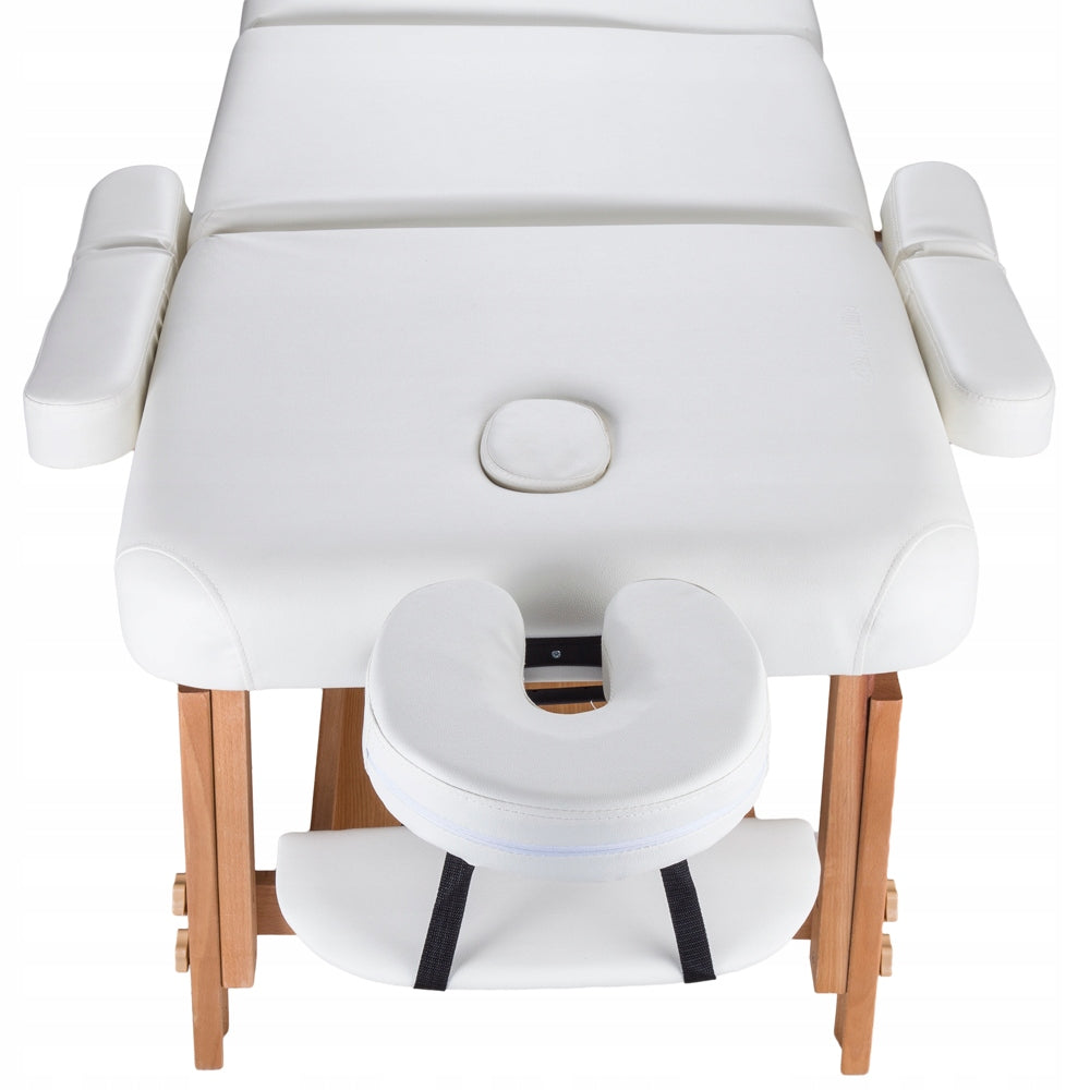 Professional Bed Massage Table inSPORTline Reby LACQUERED WOOD Kind folding table