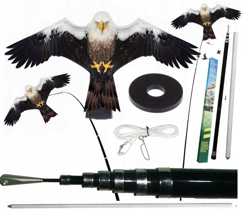 Professional Bird Repellent KITE falcon EAGLE + YOU HAVE 6m + SWIVEL