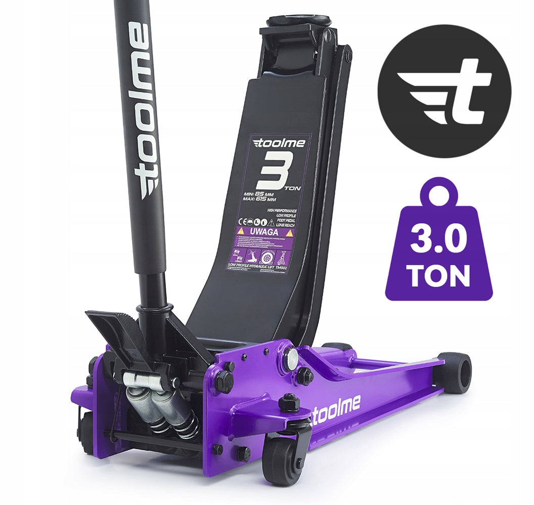 Professional CAR LIFTER 85-615 3T LOW PROFILE JACK Toolme Brand Toolme