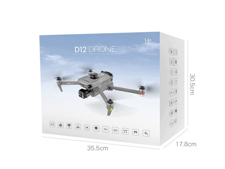 Professional D12 GPS drone with 8K camera, 5G digital laser transmission Model D12