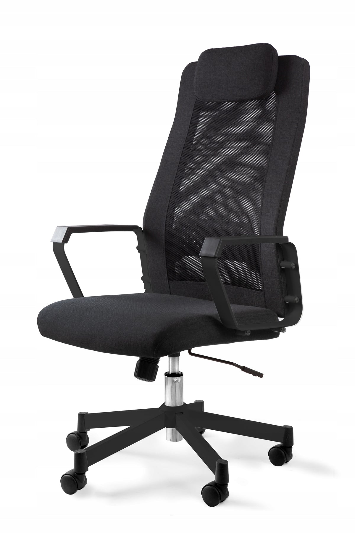Professional FOX Office Chair Mesh Backrest Black and Black Swivel