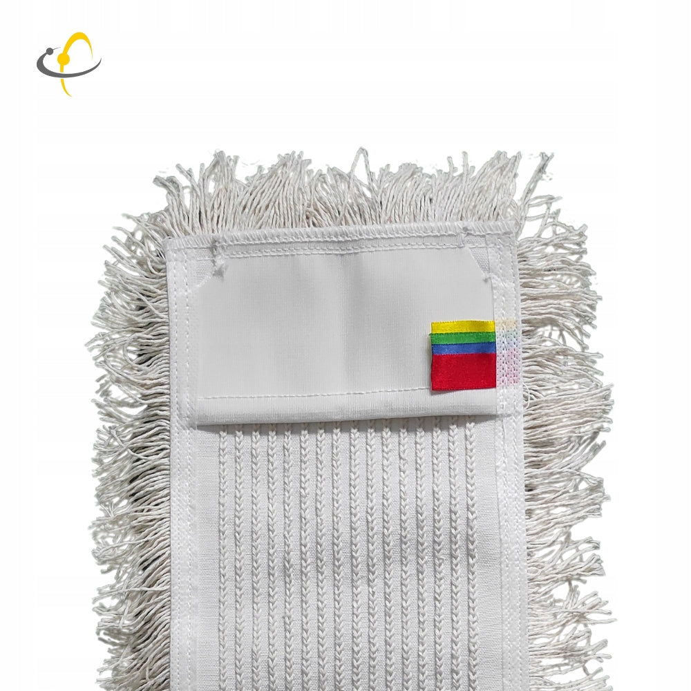 Professional Flat Pocket Mop in Cotton SINGLE BASE 40 cm