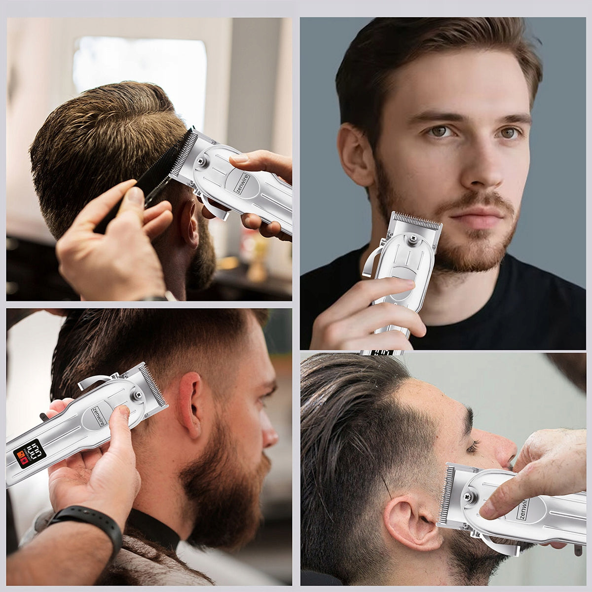 Professional Hair Trimmer Beards Wireless USB Manufacturer code Maszynka Golarka do Włosów MasterBlade 805
