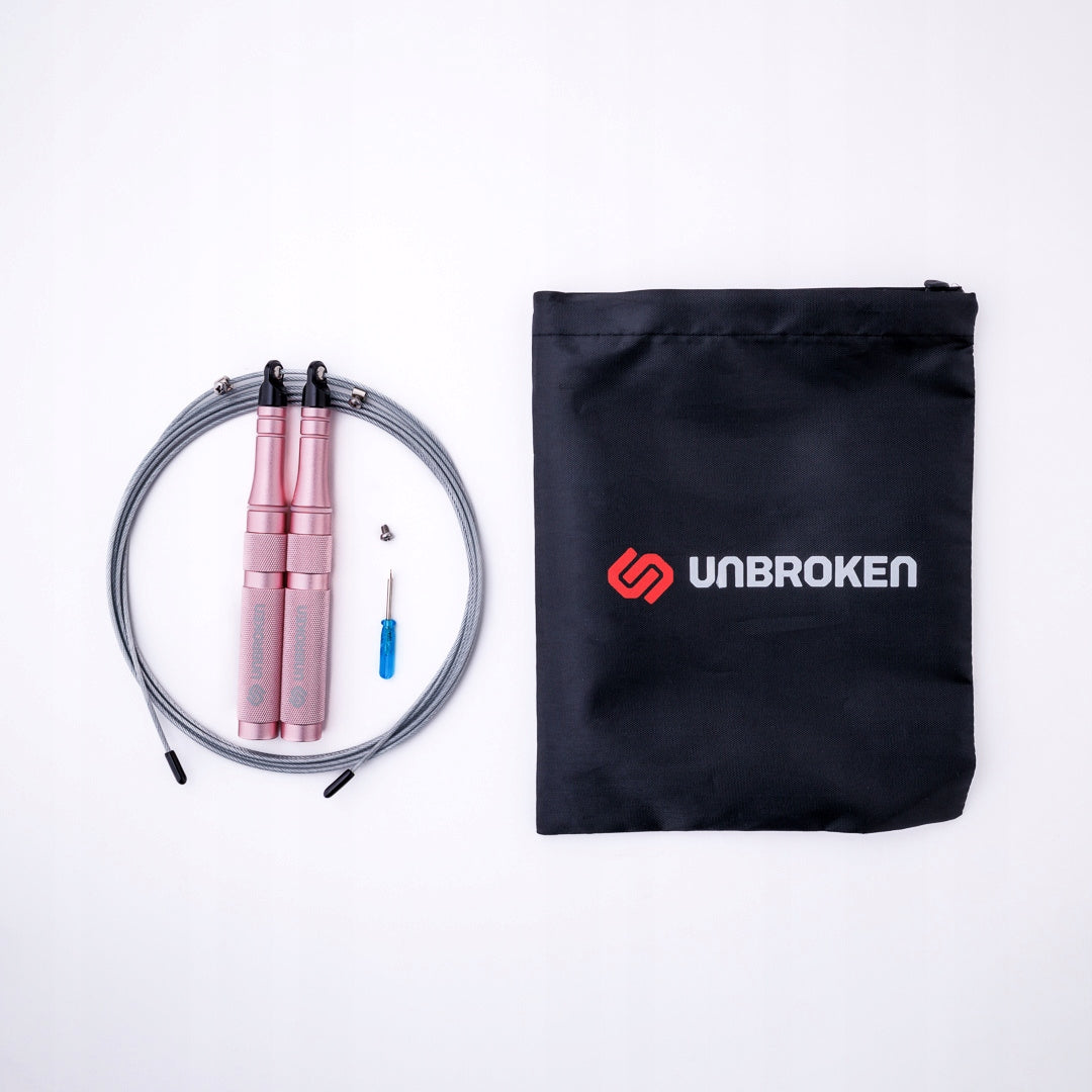 Professional Jump Rope Training Unbroken Speed Rope SR-PRO Pink 3.2m Brand Unbroken