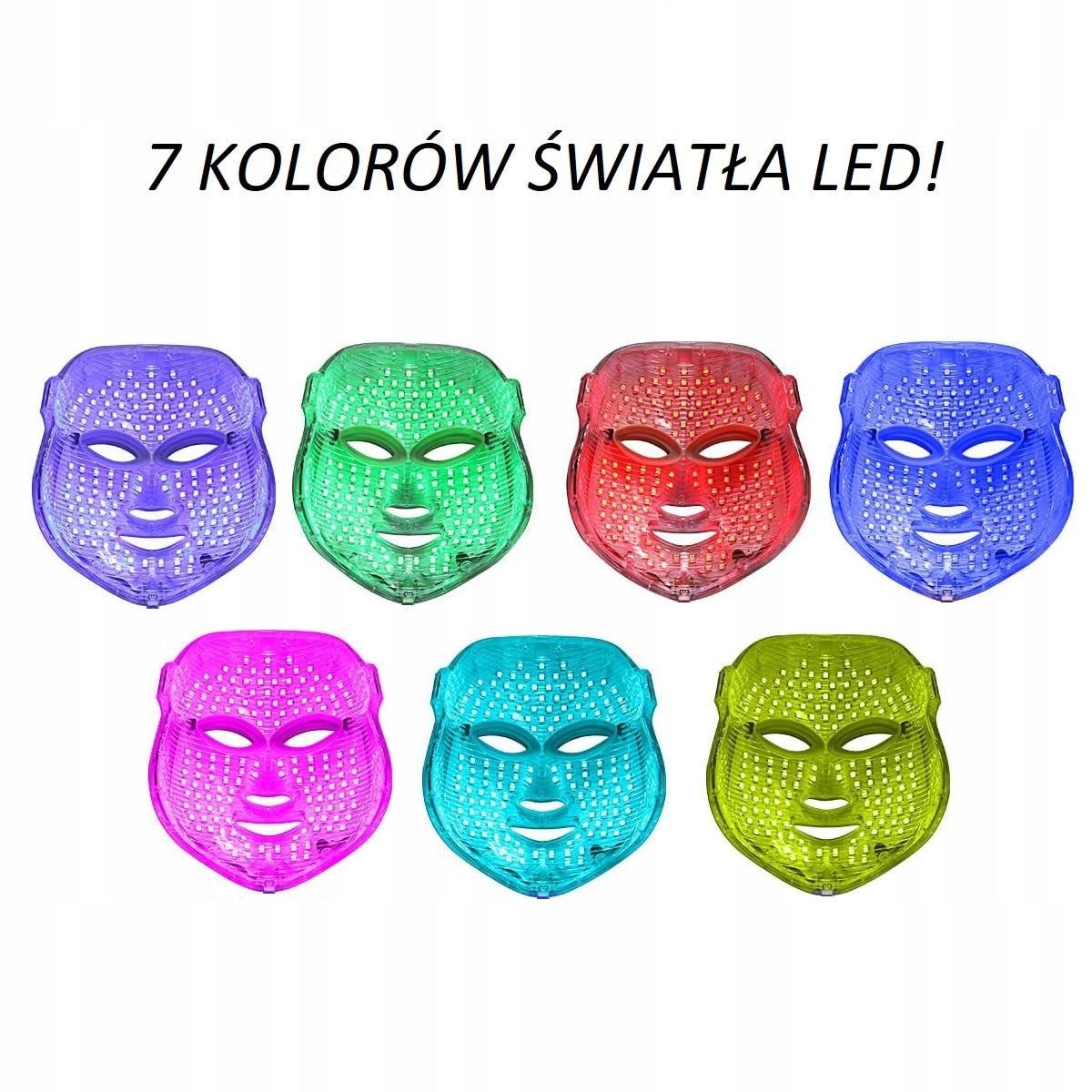 Professional LED Mask 7 Colors For Face Acne Wrinkle Reduction Brand no brand