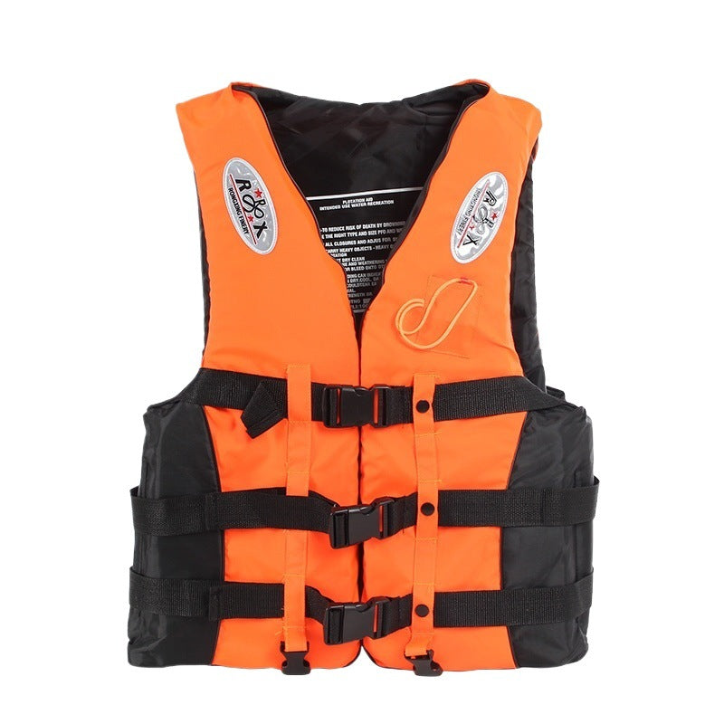 Professional Life Jacket Universal Vest 25-110kg+whistle Oxford fabric 300D