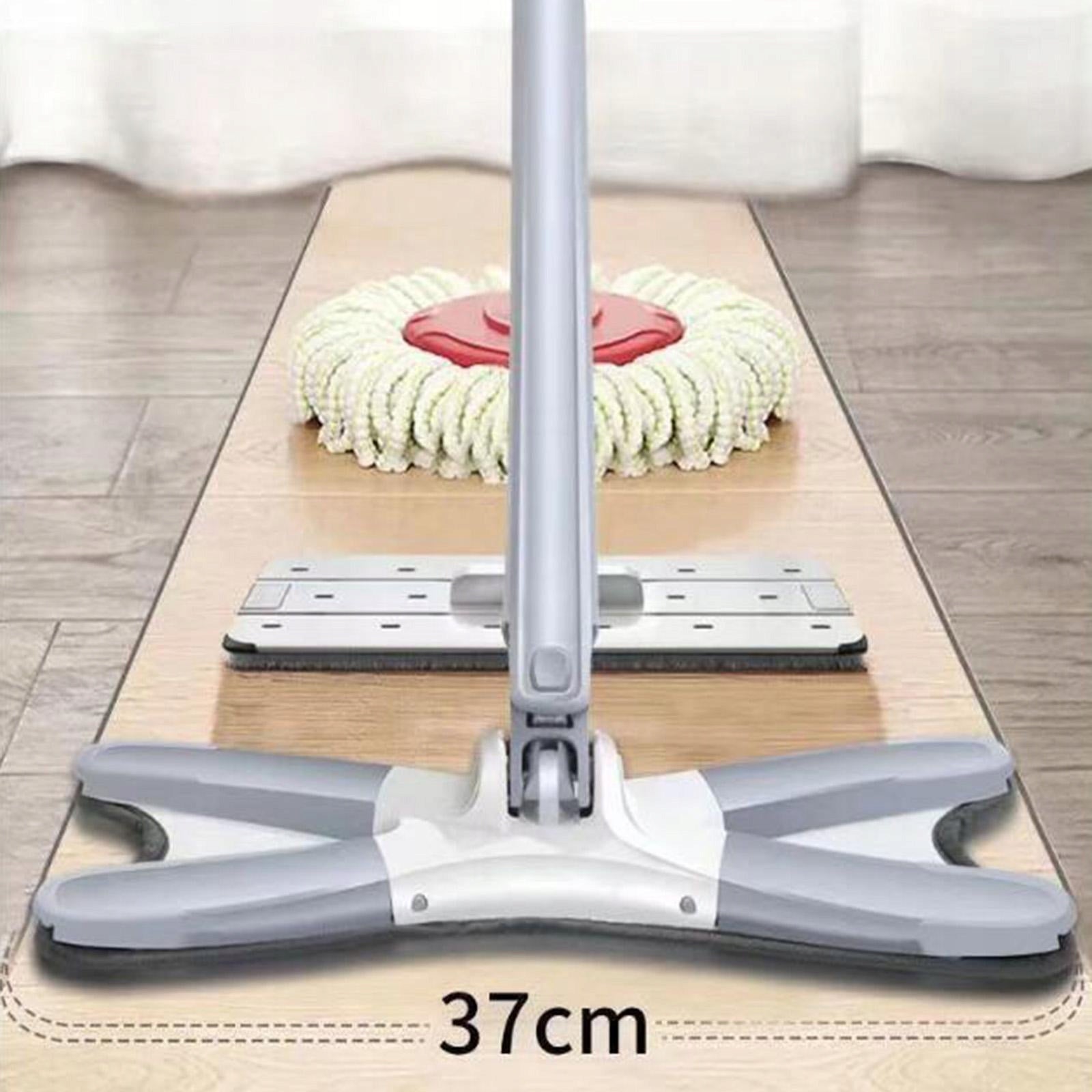 Professional Microfiber Mop Floor Cleaning System with Flat Gray and White Brand no brand