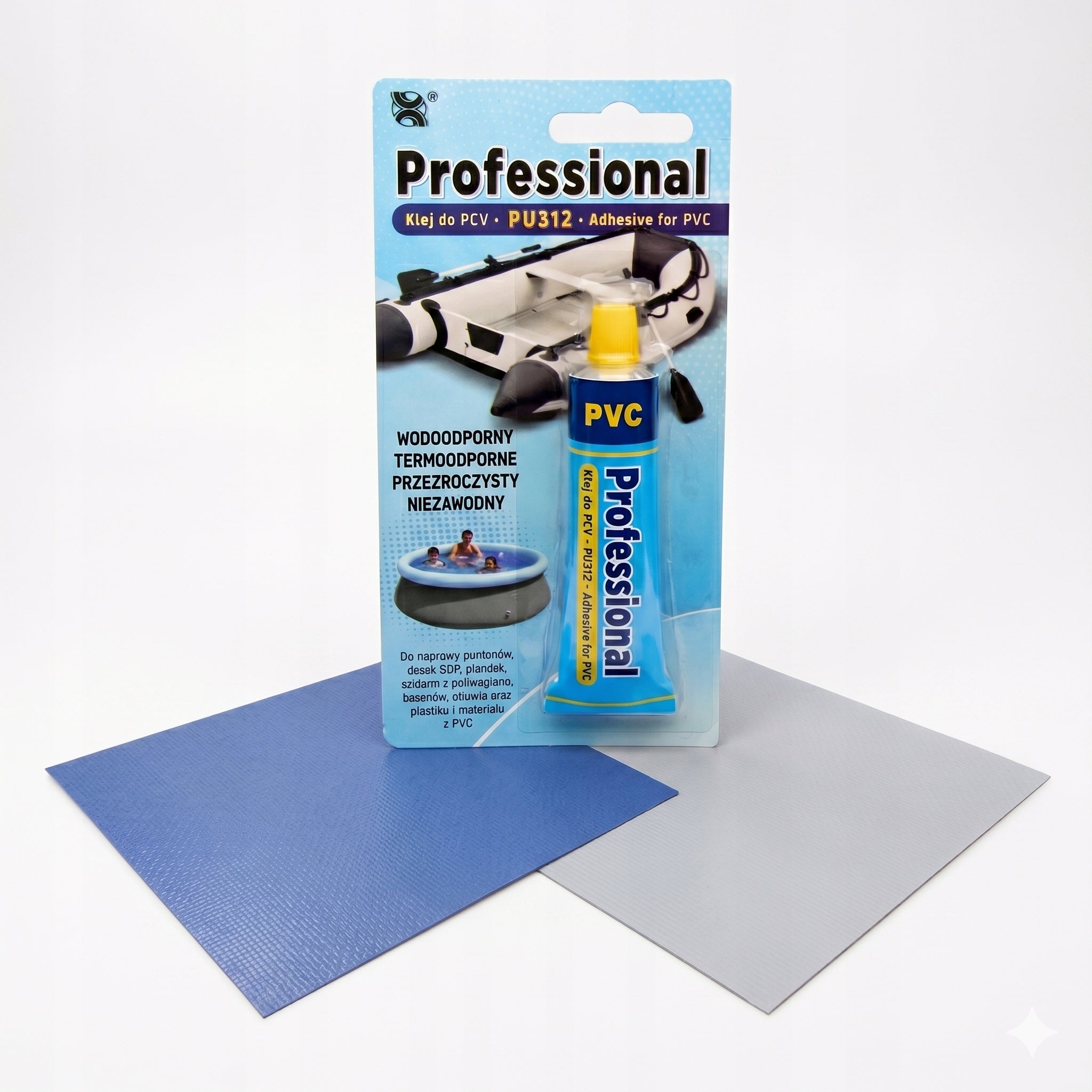 Professional PU-312 Adhesive for SWIMMING POOL PONTOON JACUZZI SUP Tarpaulin +2 LONG YEARS