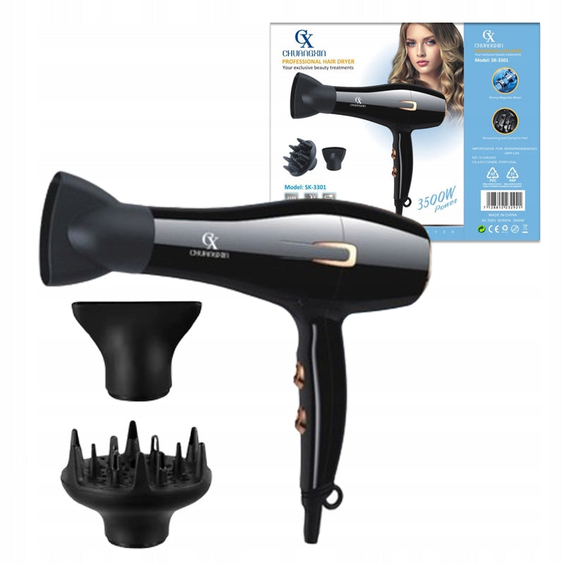 Professional Strong Hair Dryer | COLD BLOWING | 2 SPEEDS 3500W