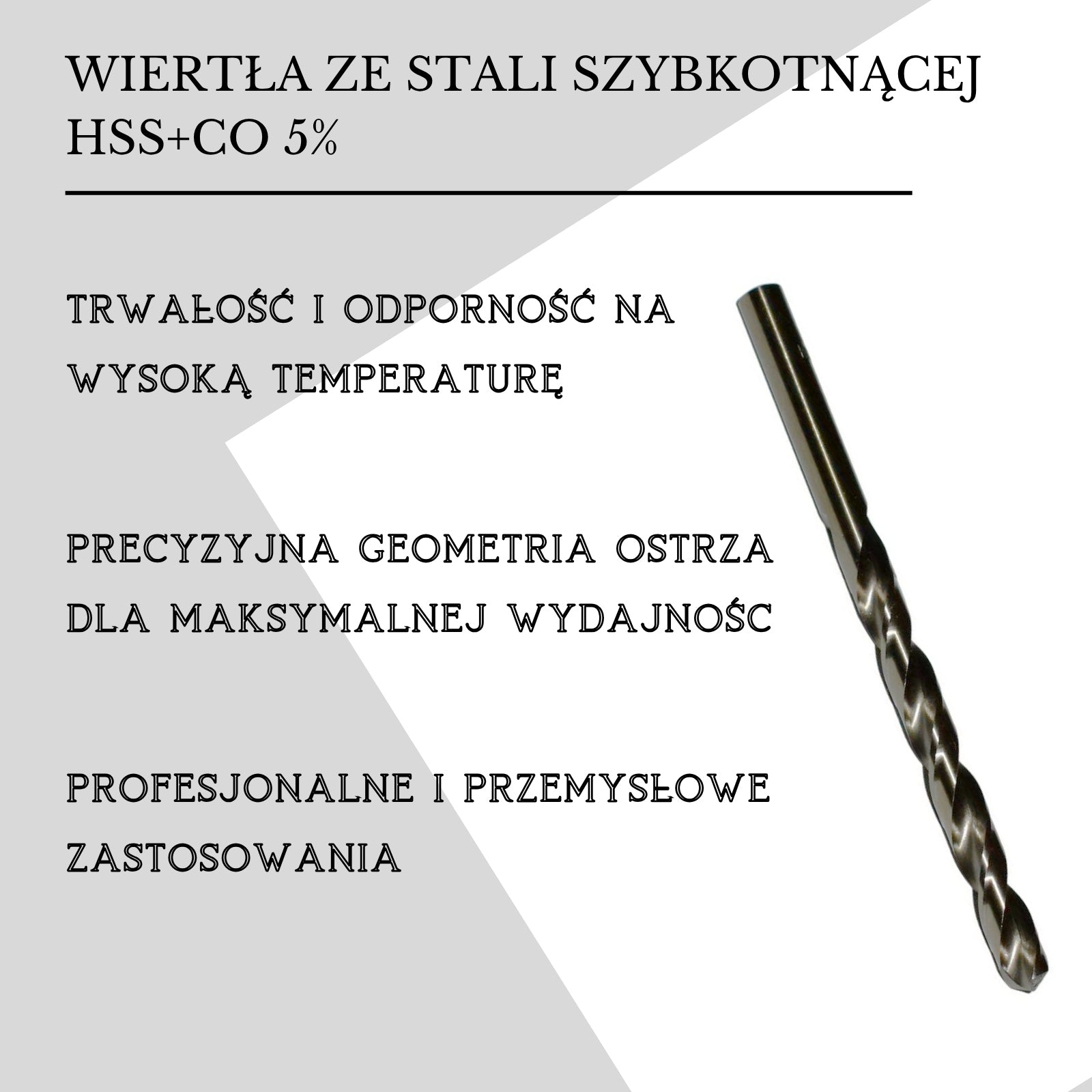Professional cobalt drill bit 3,3 mm - DIN 338 HSS-Co for hard metal Brand no brand