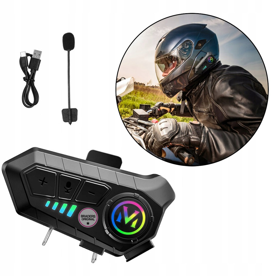 Professional helmet headset – wireless and comfortable Braders