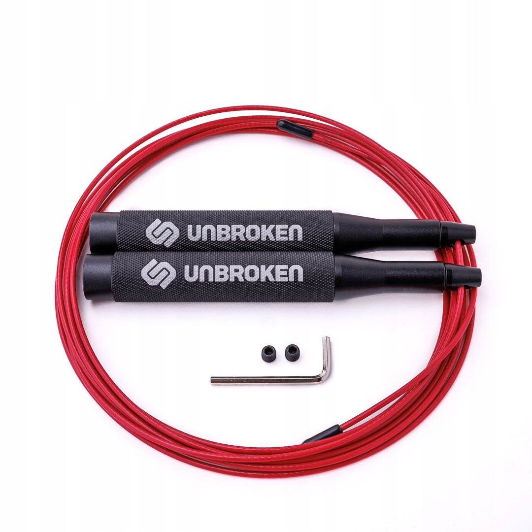 Professional jump rope for athletes Unbroken Speed Rope SR-U1+ Black Color black